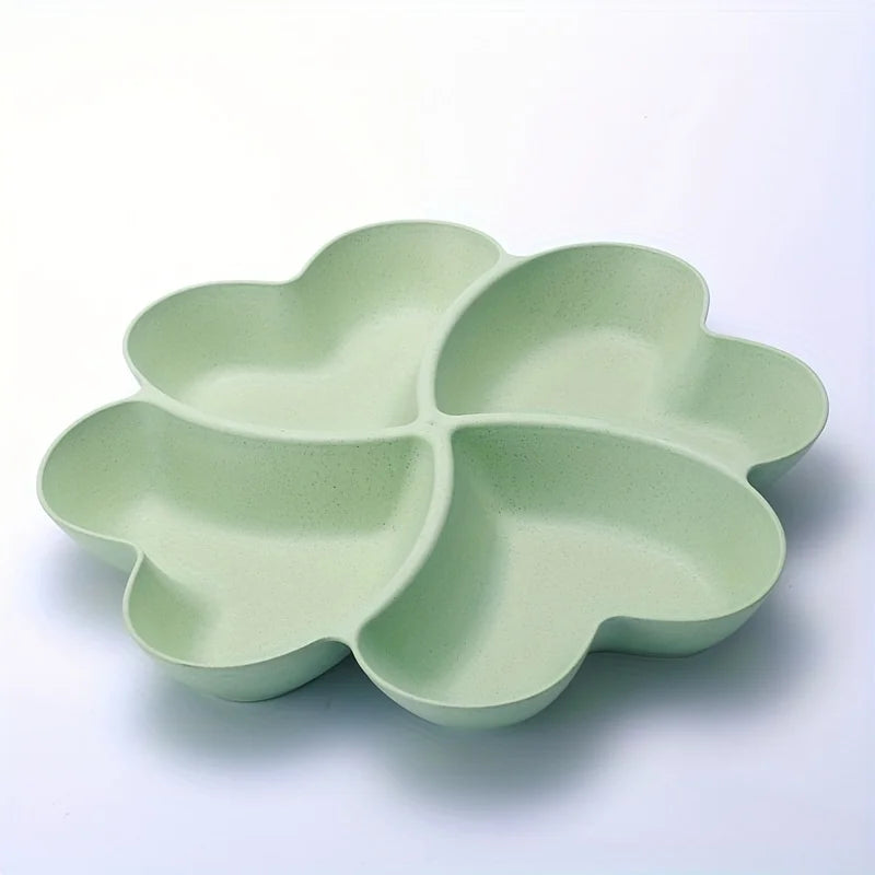 Heart Shaped Fruit Platter With Divided Tray And Storage Box