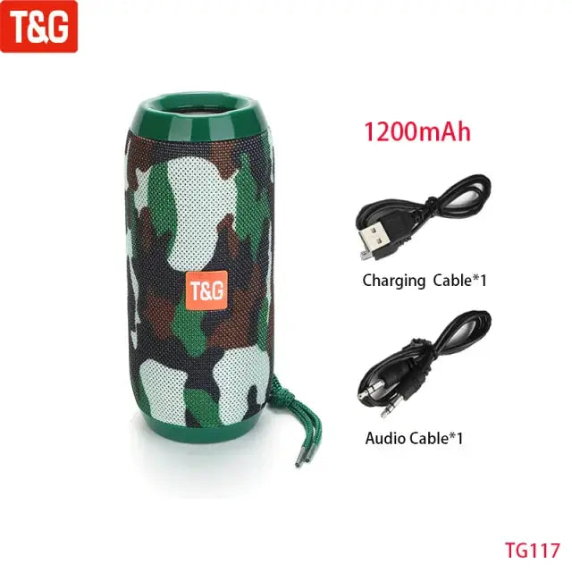 Wireless Portable Bluetooth Speaker With FM Radio And Subwoofer Hands Free Calling Music Sound Box