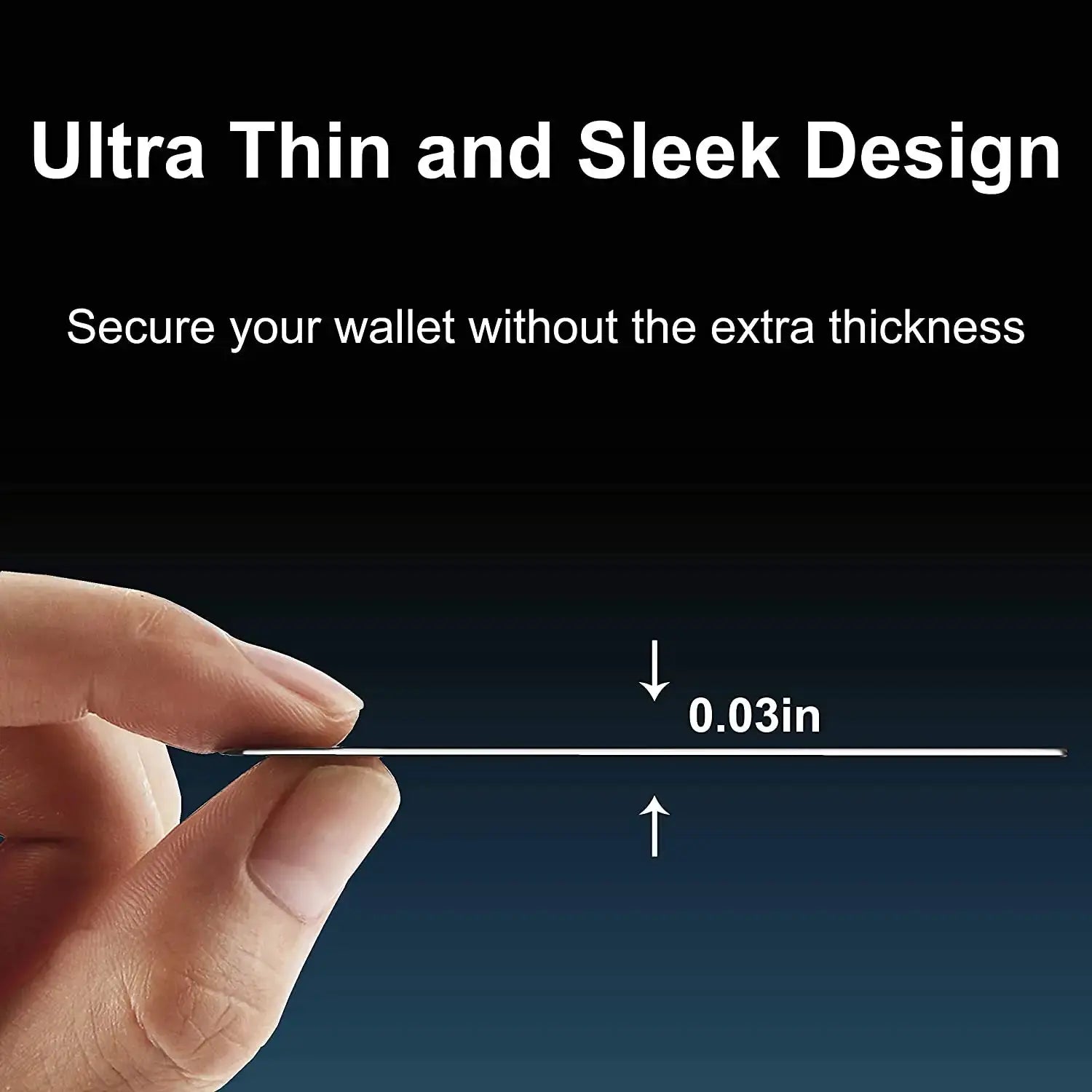 Simples Market RFID blocking card, ultra-thin clear plastic 0.03in thick