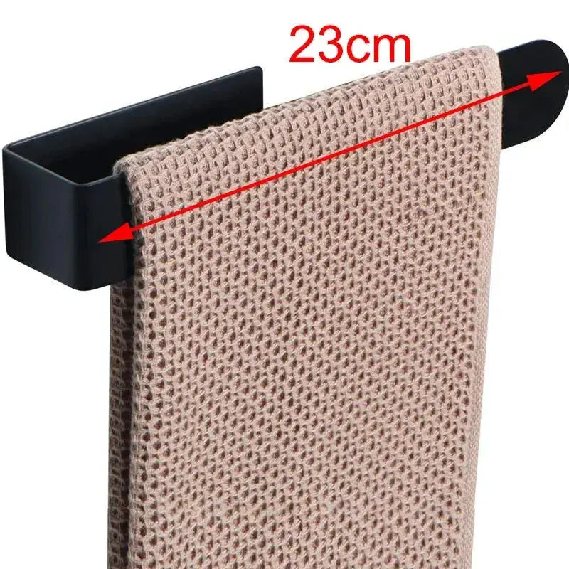 Self Adhesive Towel Rack Stainless Steel Non Drilled Bathroom Kitchen