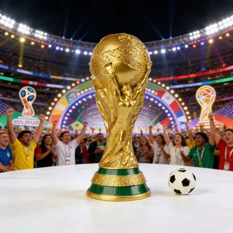 World Cup Plastic Trophy Model Ornament Football Souvenir For Fans