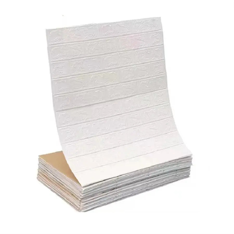 3D Self Adhesive Brick Wallpaper Waterproof 70cm Wide 1m 5m Or 10m Lengths For Living Room Bedroom Kids Room Decor - Simples Market