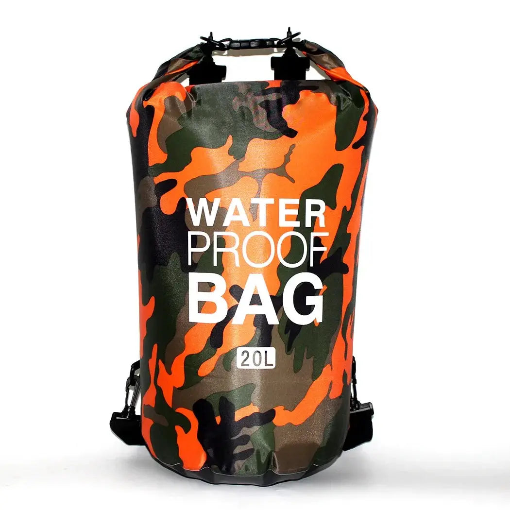 Camouflage Waterproof Dry Bag Sack 2L 5L 10L 15L 20L 30L PVC Coated for Rafting Diving River Trekking Outdoor Gear