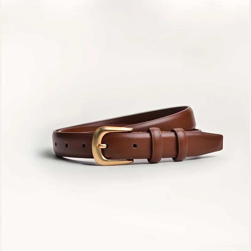 LuxeLine Ladies Fashion Belt Decorative Black Belt For Daily Wear And Jeans Pairing