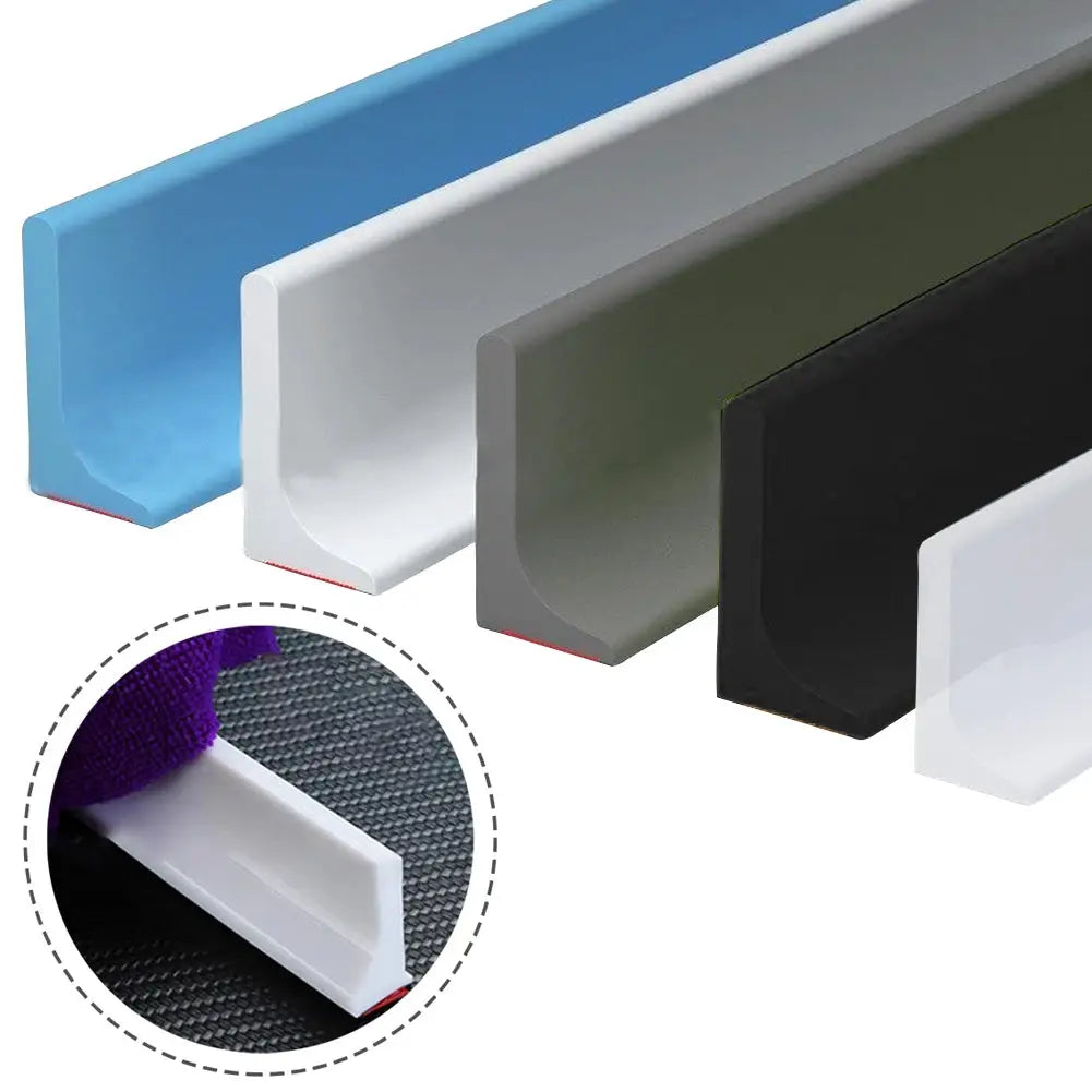 Silicone shower dam strips, six-color set from Simples Market, 1–3m length for dry and wet separation