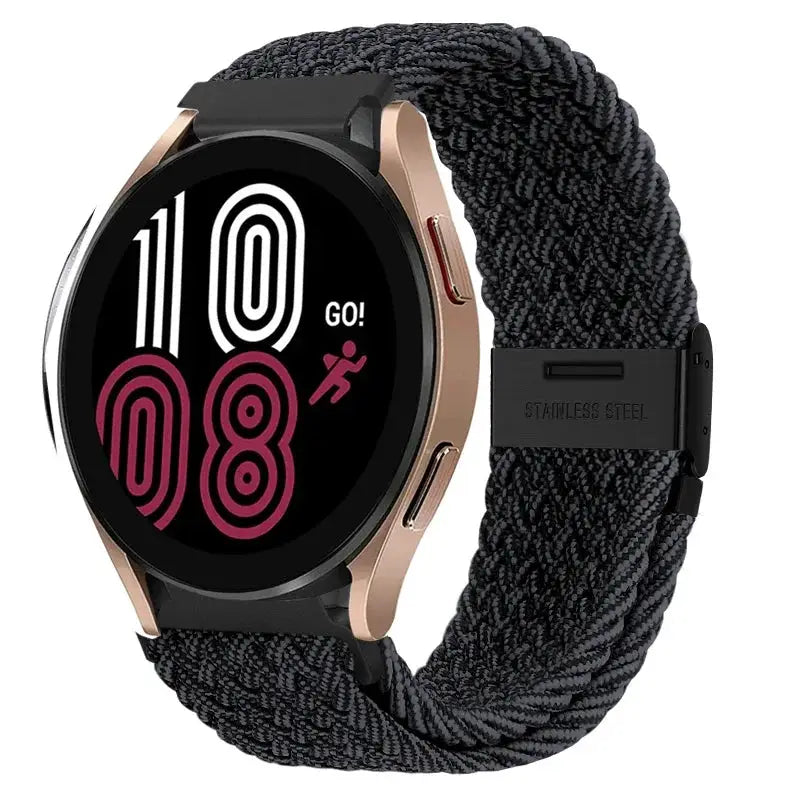 20mm 22mm Nylon Band for Samsung Galaxy Watch 6 5 4 40/44mm 5Pro Active 2 Gear S3 Braided Elastic Bracelet for Huawei GT2/3 4Pro