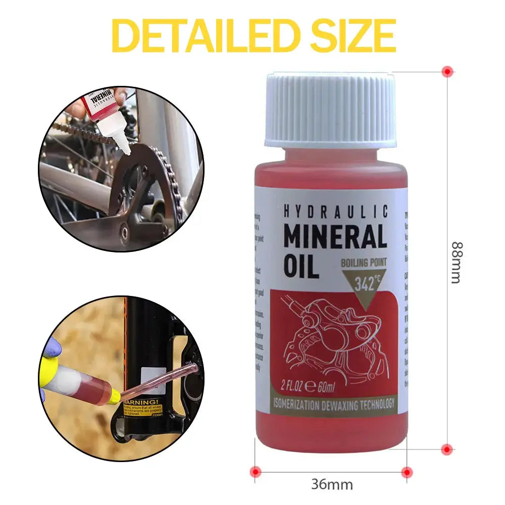 60-120ML Bicycle Brake Oil Bleed Kit For Shimano Tektro Avid MTB And Road Bikes Brake Repair Tool