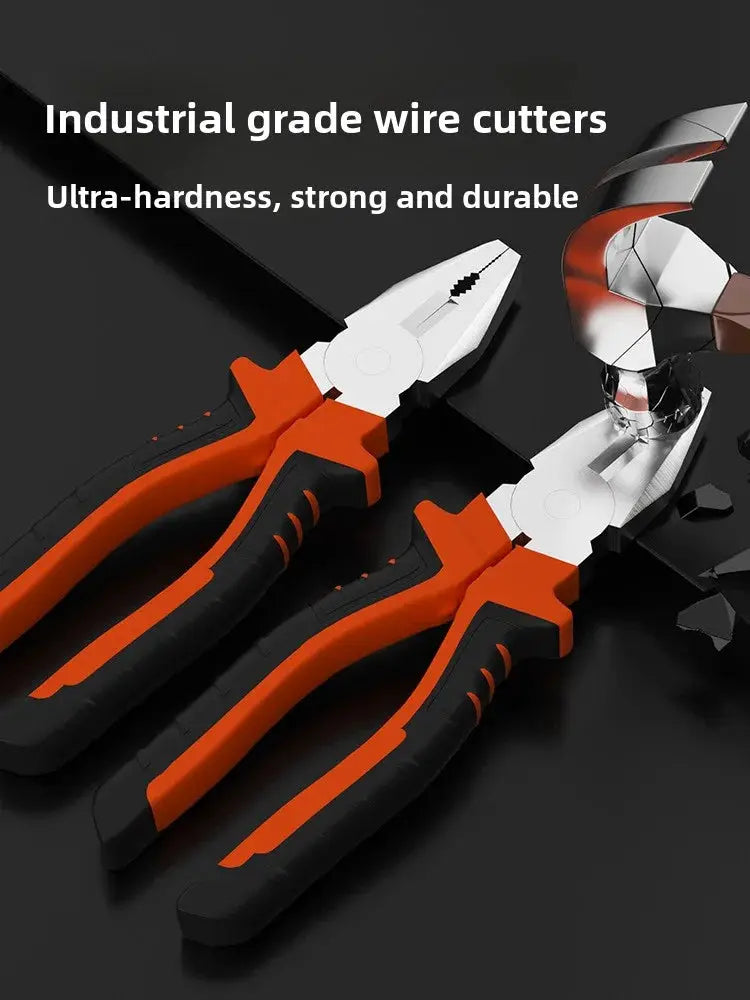 Electric Wire Pliers Large Opening Multifunction Tool For Cutting Twisting Gripping Metal Wires Heavy Duty