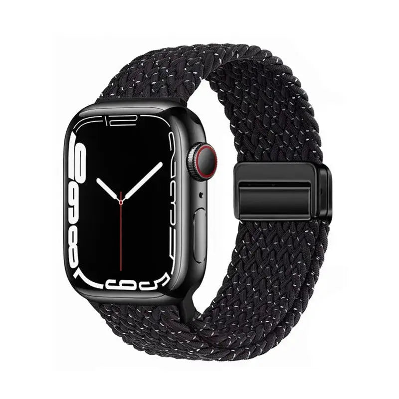 Nylon Braided Band Strap Compatible For Apple Watch S10 46mm 44mm 40mm 45mm 49mm 41mm 38mm iWatch series se 10 7 3 5 6 8 9 Ultra