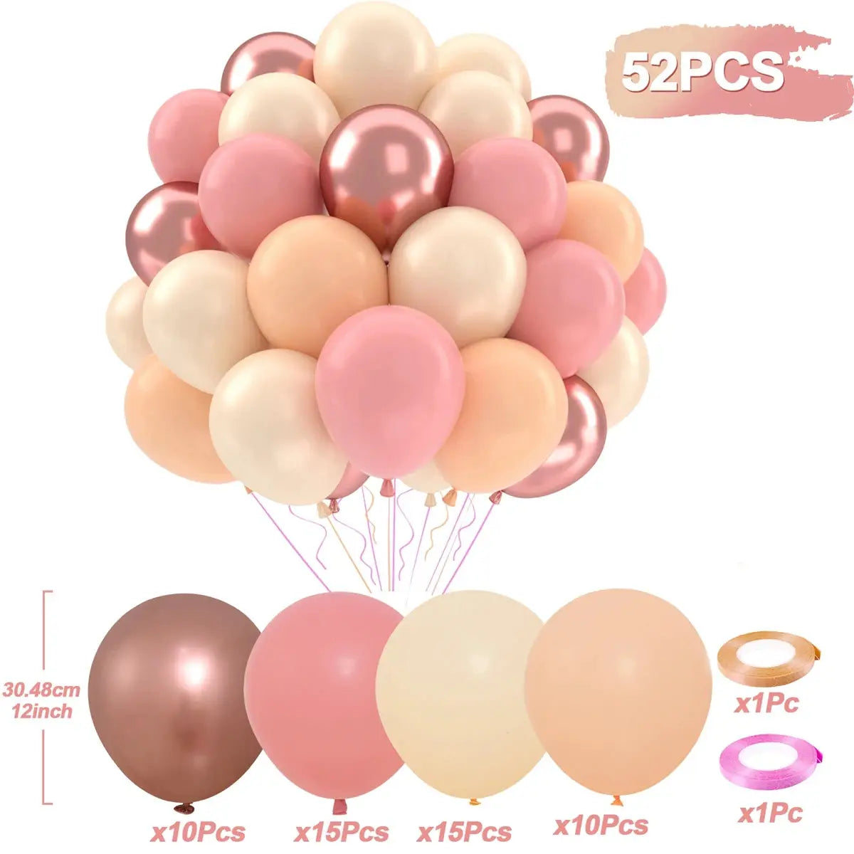 Metallic Pearl Latex Balloons Confetti Gold Set 31 36 37 51 101 Pcs For Birthday Weddings Baby Shower Decor