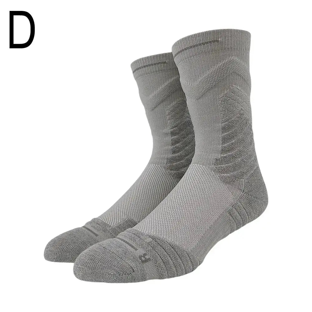 Bullfight 2.0 Men's High Top Sports Towel Basketball Socks With Ankle Support Cushioned Moisture Wicking