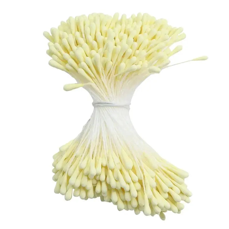 400 Pieces 2mm Mini Pearl Floral Pistils For Wedding Party Home Decoration Diy Accessories