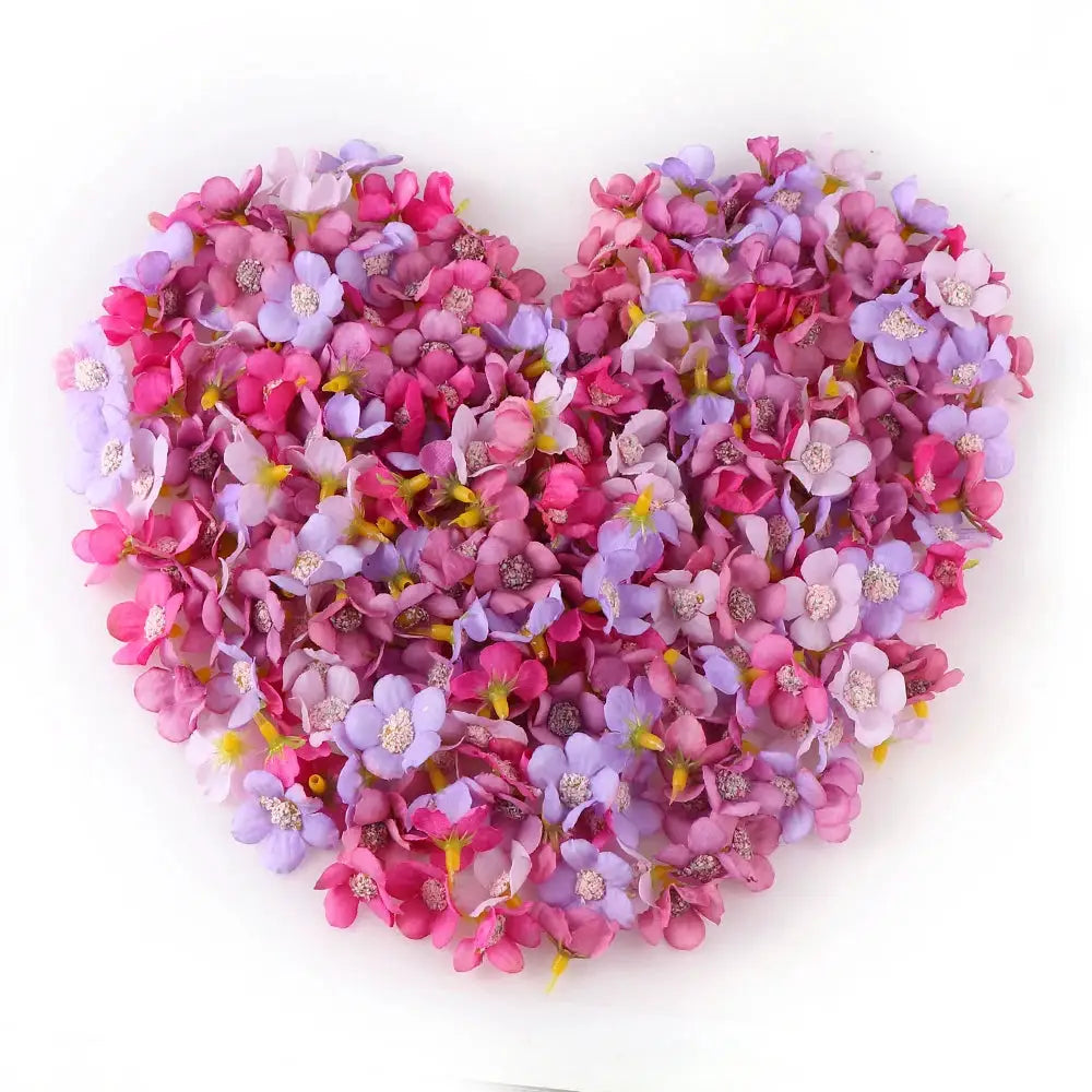 50 Piece Mini Artificial Rose Flower Heads Silk Fake Flowers For Home Decor Wedding Decoration Craft Wreaths Gifts