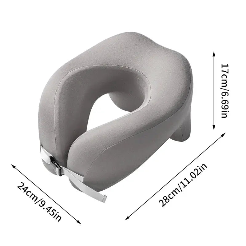 Travel Pillow U Shape Memory Foam Neck Pillow For Airplane Flight Sleeping Head Neck Cervical Support