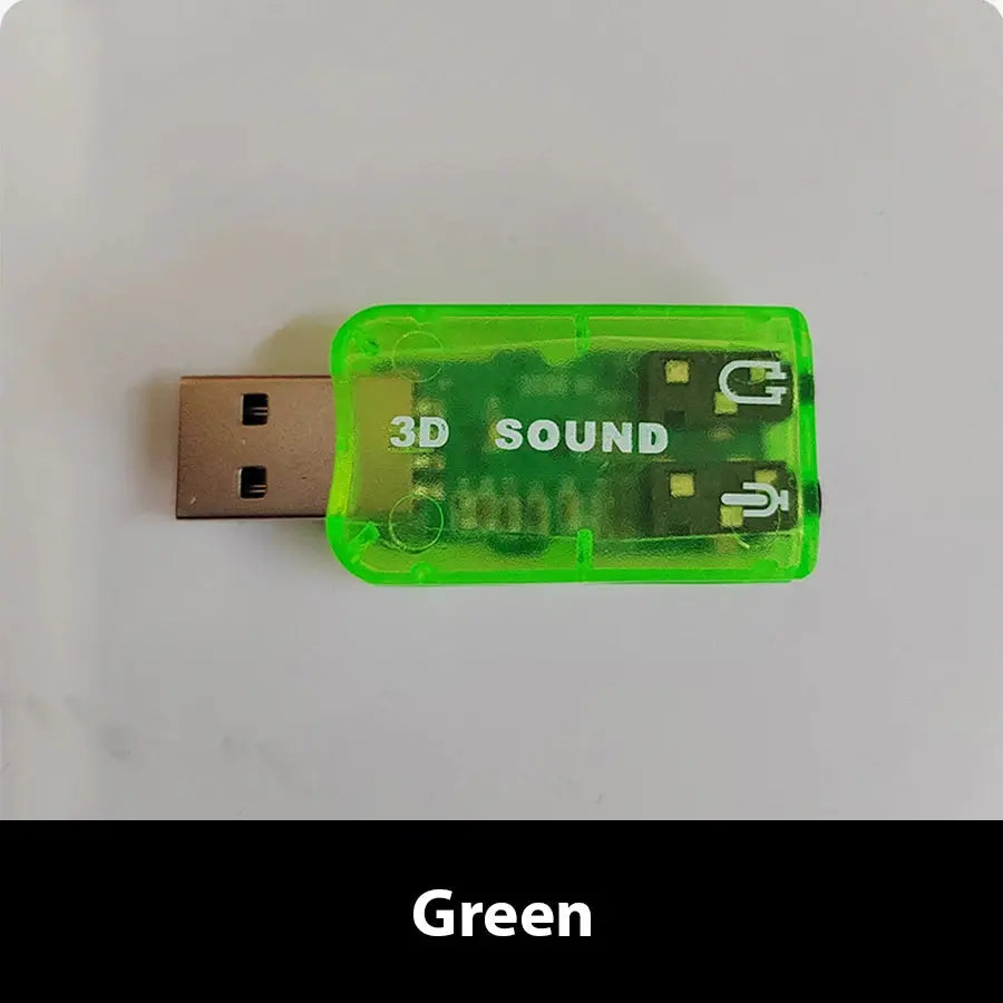 5.1 Channel USB External Sound Card Plug And Play USB Audio Interface For PC And Laptop