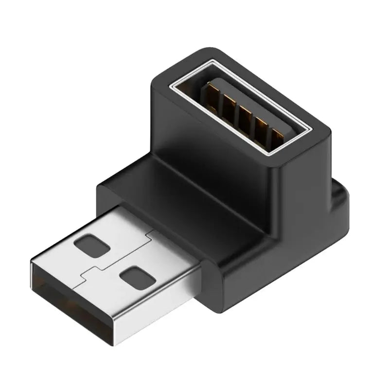 90 Degree USB 3.0 Male To Female Right Angle Extension Adapter Upward Elbow For Laptop PC 10Gbps