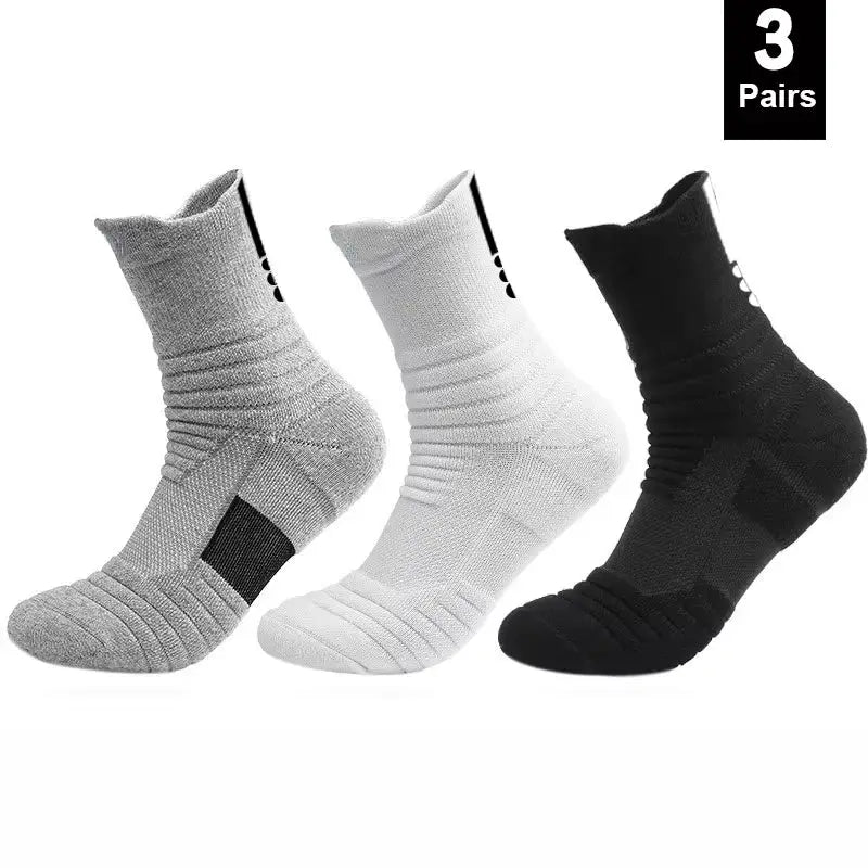Anti Slip Football Socks For Men Cotton Breathable Odor Control Short Tube Crew Socks Size 39 45 Soccer And Basketball