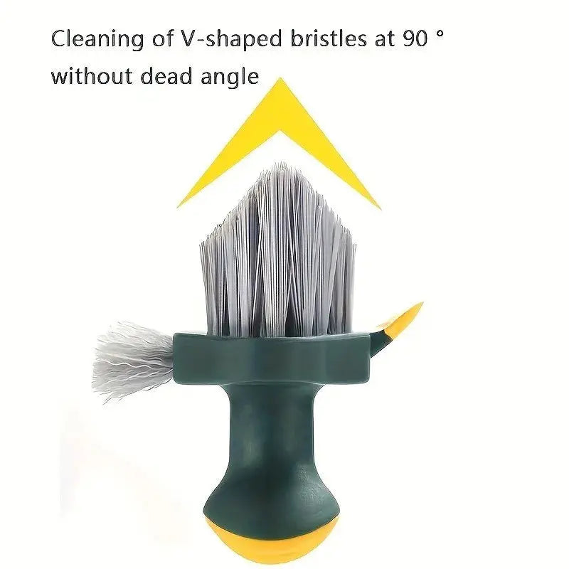 3 In 1 Multi Function Cleaning Brush With Hard Bristle Scrub Gap Brush And T Handle Grout Cleaner For Bathroom Kitchen