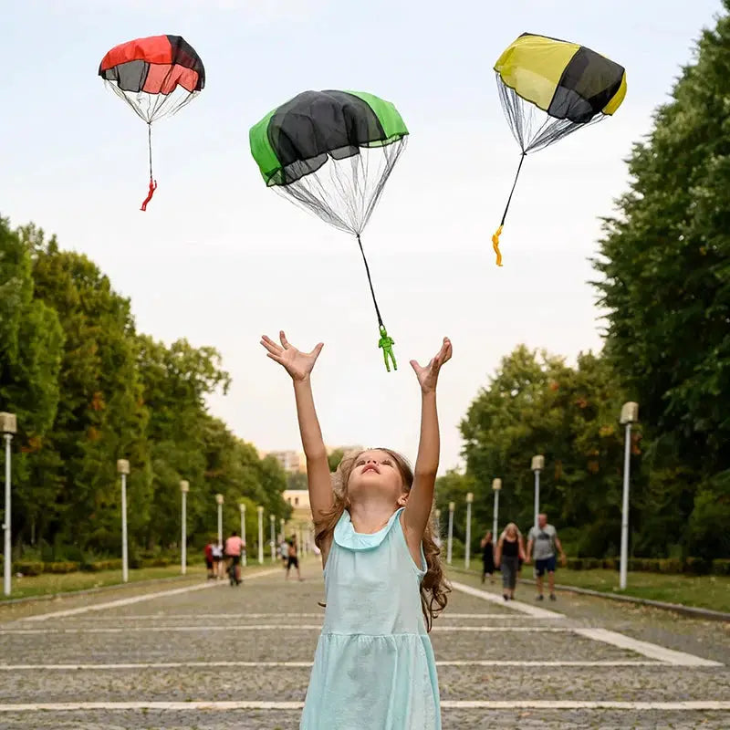 Tangle Free Parachute Toys For Kids Outdoor Flying Parachute Gift For Boys And Girls Easter Basket Stuffers