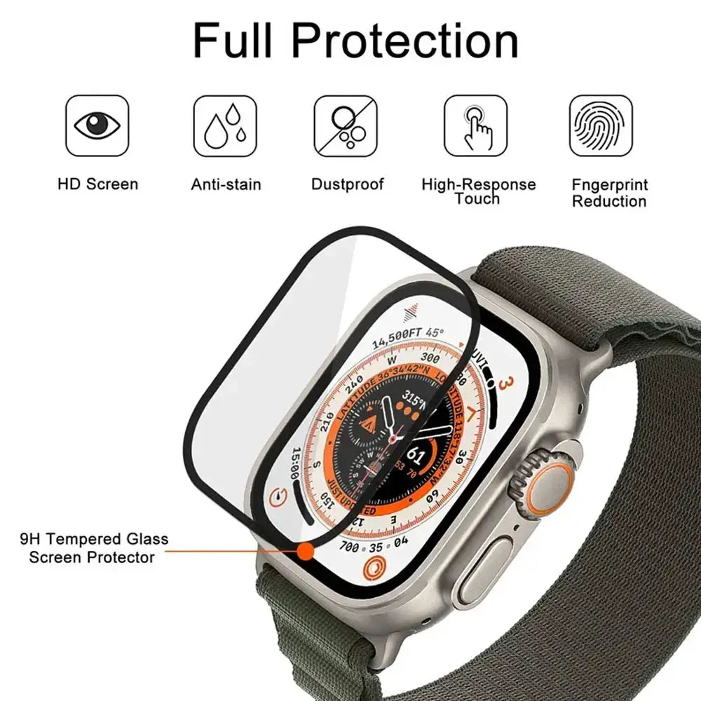 Simples Market Apple Watch screen protector for Series 9–8–7–6/SE, 41–49mm, 3D film with full protection