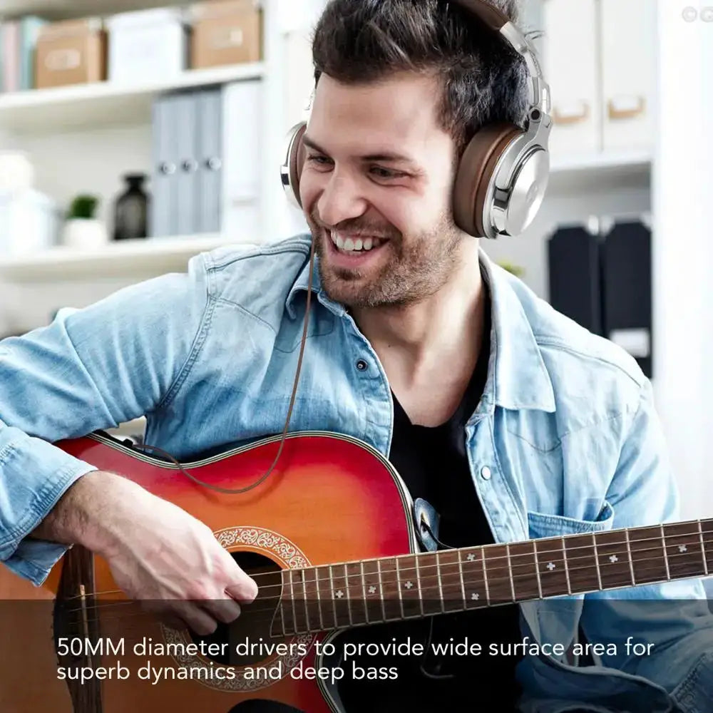 Oneodio Pro 30 DJ Headphones With Microphone Over Ear Design For High Resolution Audio And 50mm Neodymium Drivers