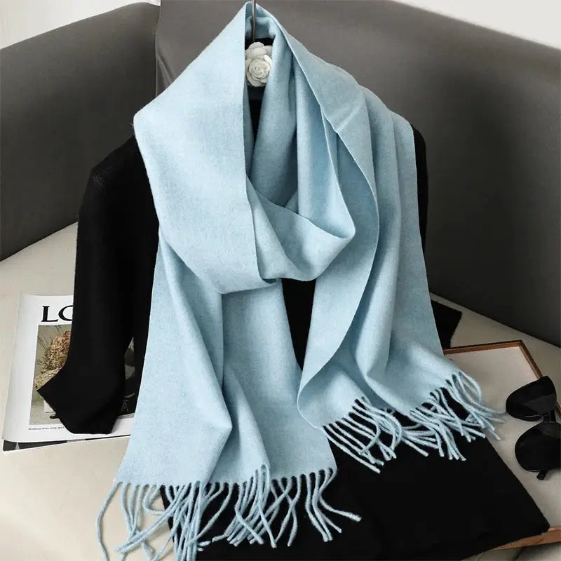 Brand 62 Womens Long Cashmere Blend Winter Scarf Hijab Shawl Wrap For Outdoor Warmth
