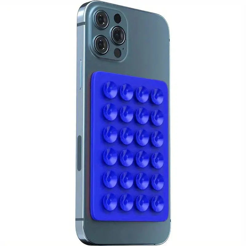 GripMate Silicone Suction Phone Holder Mat Wall Stand With Anti Slip Square Design For Apple Phones