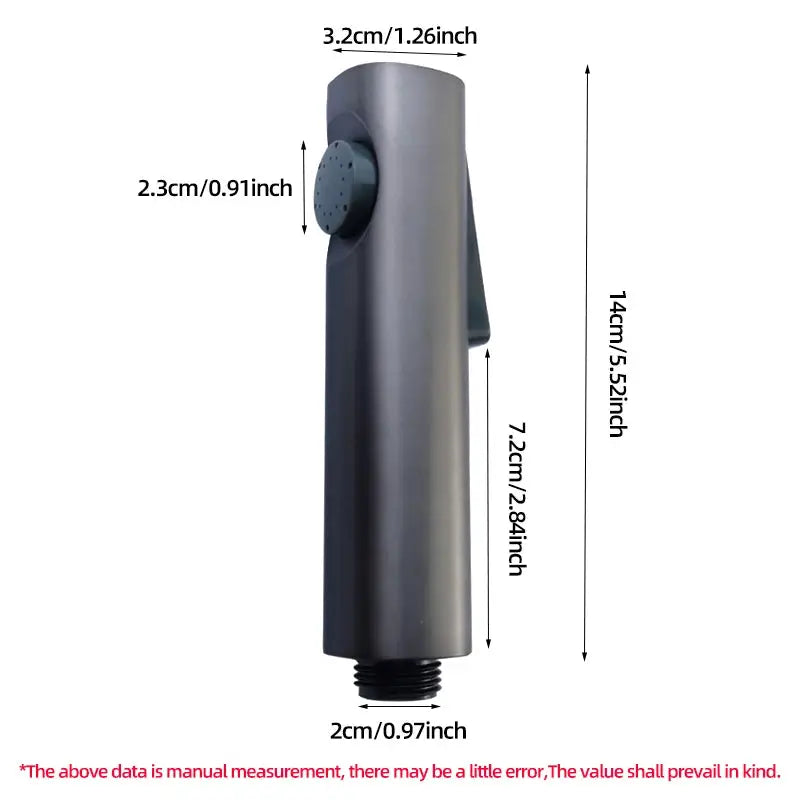 Baokemo toilet bidet spray set, ABS handheld with no-drilling bracket and G1/2 connector