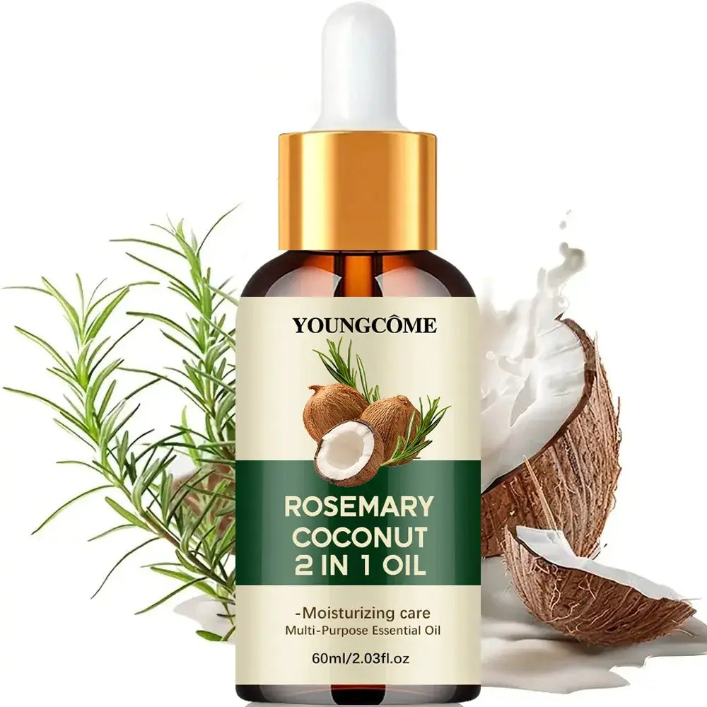 Rosemary Oil And Coconut Oil For Hair Loss Prevention Nourishes Strengthens Roots Scalp Treatment Hair Care