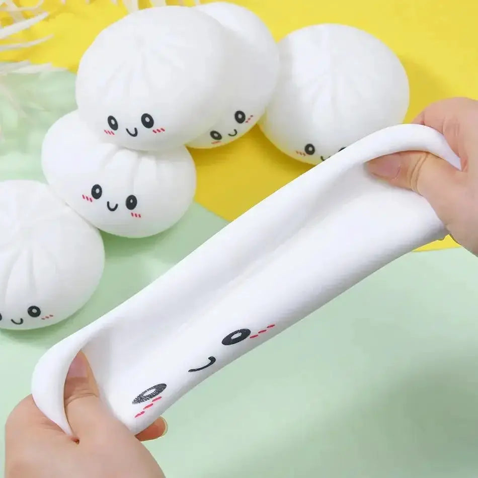 Dumpling Squishies Cute Colorful Bun Toy Slow Rising Stress Relief Fidget for Kids and Adults Anti Anxiety Gift