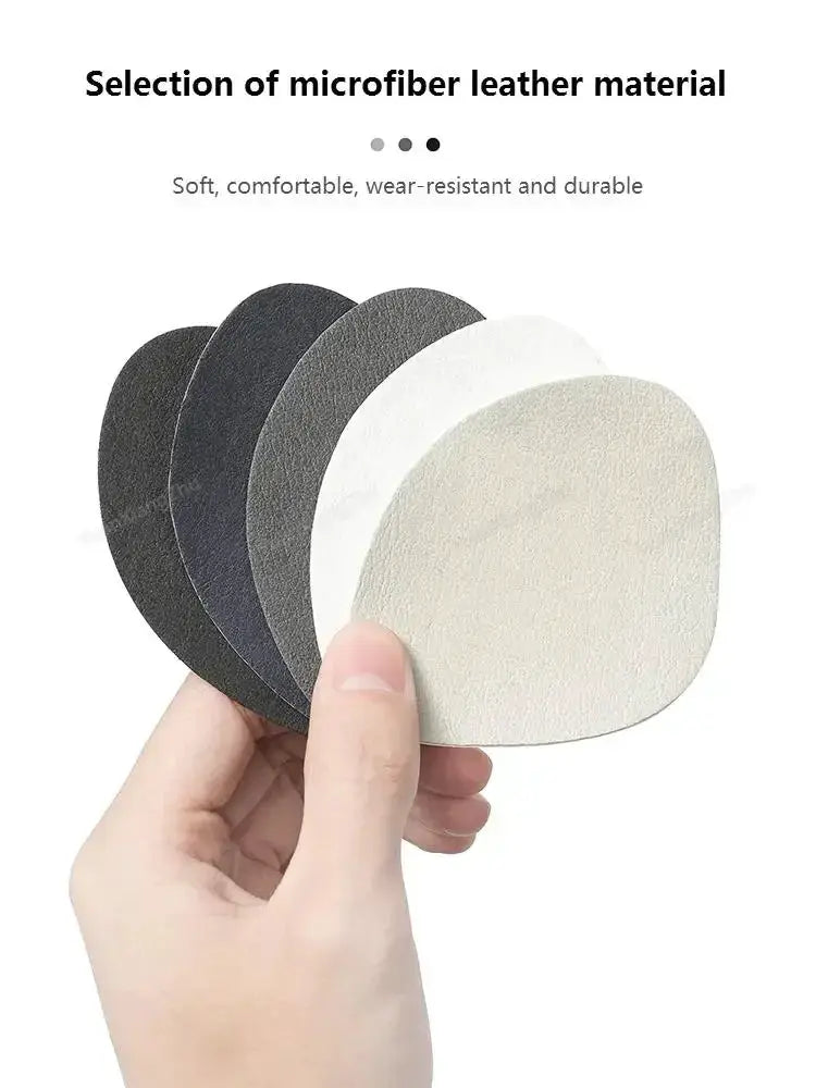 Simples Market five adhesive microfiber leather shoe repair patches set in black, gray, white, beige