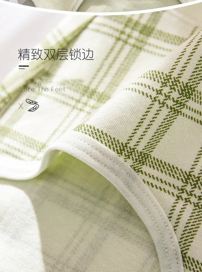 4-pack cotton womens panties, high-waist, plaid print