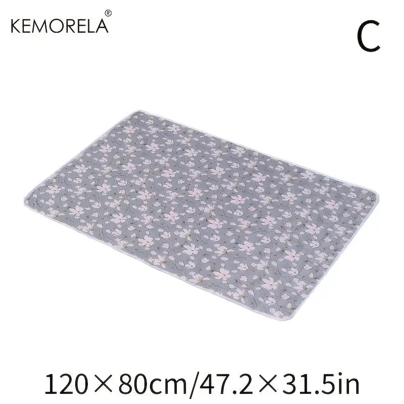 Kemorela Washable Cage Mat 31x47 1 Pack for Guinea Pigs Hamsters Rabbits Non Slip Absorbent Bedding