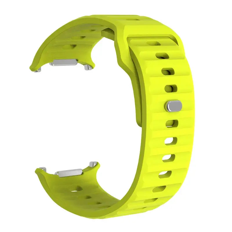 Marine Band silicone strap for Samsung Galaxy Watch Ultra 47mm, neon yellow, sports bracelet