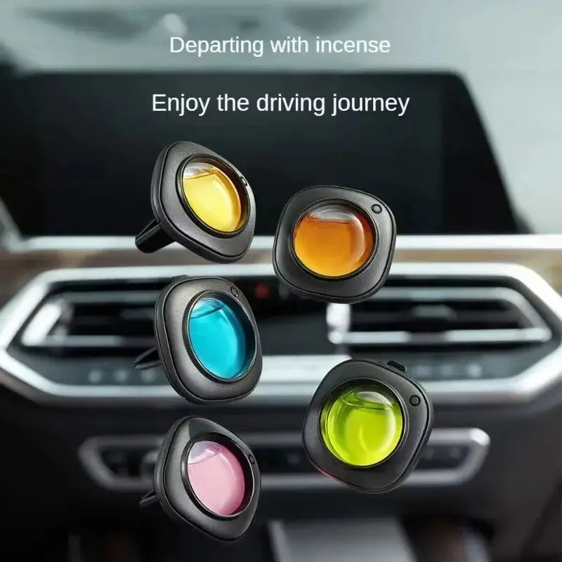 Long-Lasting Car Air Freshener Vent Clip With Essential Oil Scent Odor Eliminator Alcohol-Free 0.14oz