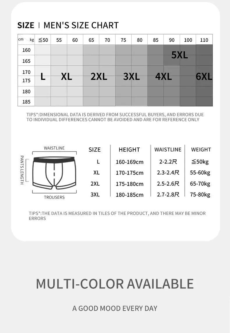 MIIOW 3-piece ice silk men's underwear boxer set by Simples Market, seamless cut-hem, antistatic metal fiber