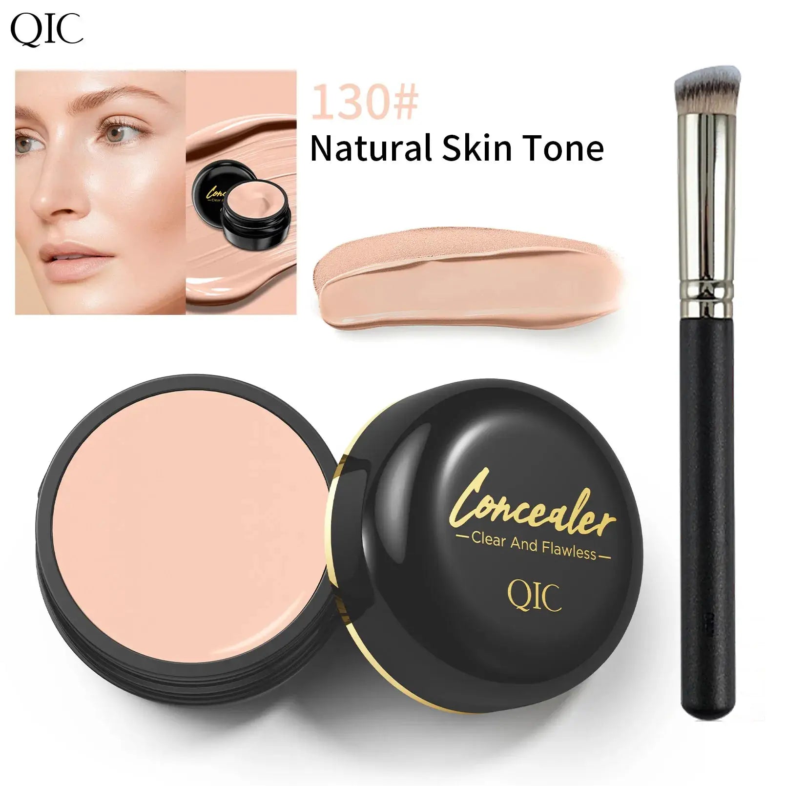 LuminaDerm Hydrating Eye Brightening Concealer Contour Cream Full Coverage Long Lasting Under Eye Corrector