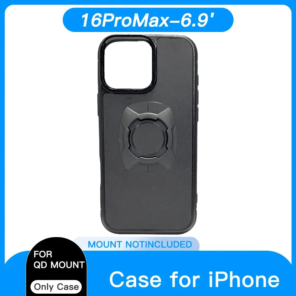 Twsit Quick Lock Phone Case Holder for Motorcycle and Bicycle Quad System Mount for iPhone 14 15 16 Pro Max