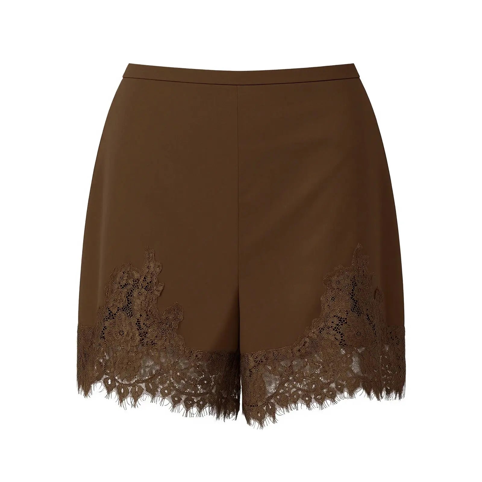 SatinLuxe Y2K Lace Trim Shorts Low Rise Micro Mini Pajama Boxers For Lounge Streetwear Women