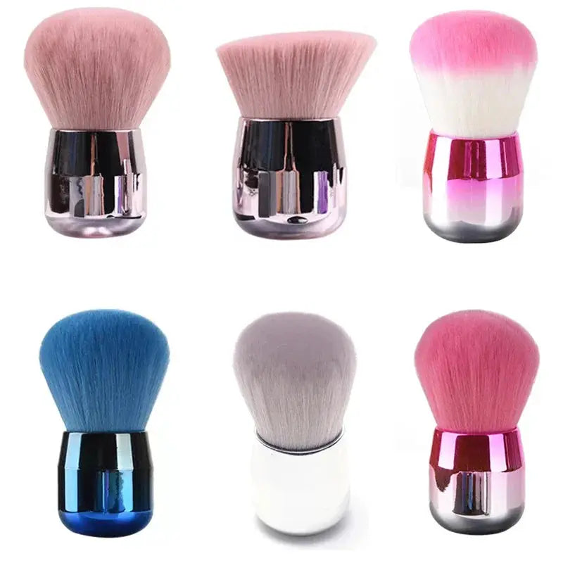 ProNail Mushroom Head Nail Brush With Soft Fibrous Hair For Precise Gel Art Dust Cleaning And Makeup