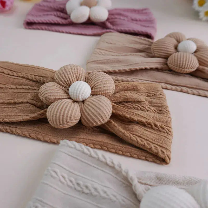 Cute Baby Headbands Flower Floral Elastic Soft Newborn Headbands For Baby Girl Children Turban Infant Hair Accessories