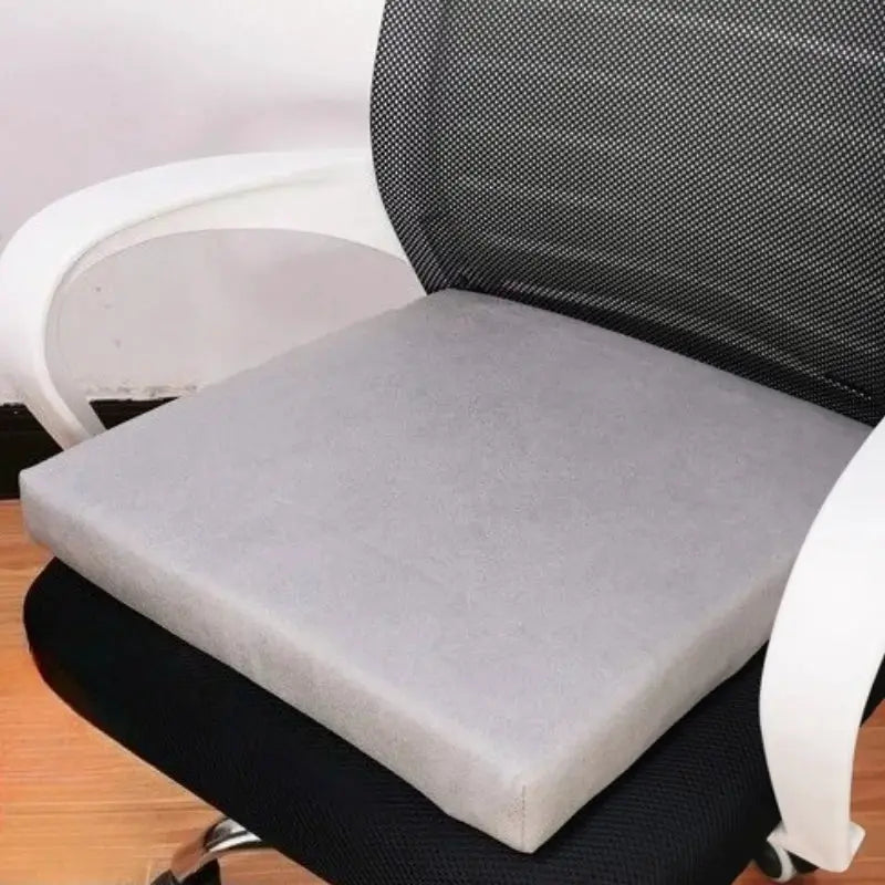 SRETNO natural latex chair cushion, light gray thick seat pad for office chair.
