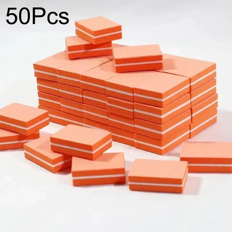 10 To 100 Pcs Mini Buffing Sanding Files Block For Manicure Pedicure Nail Art Buffer Polish Tools