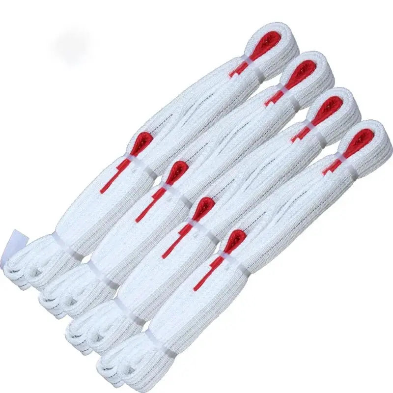 Industrial Lifting Belt Wear Resistant White Flat Lifting Belt For Crane Hoisting Cargo Polyester 1Tx3M 1Tx1M 2Tx1M