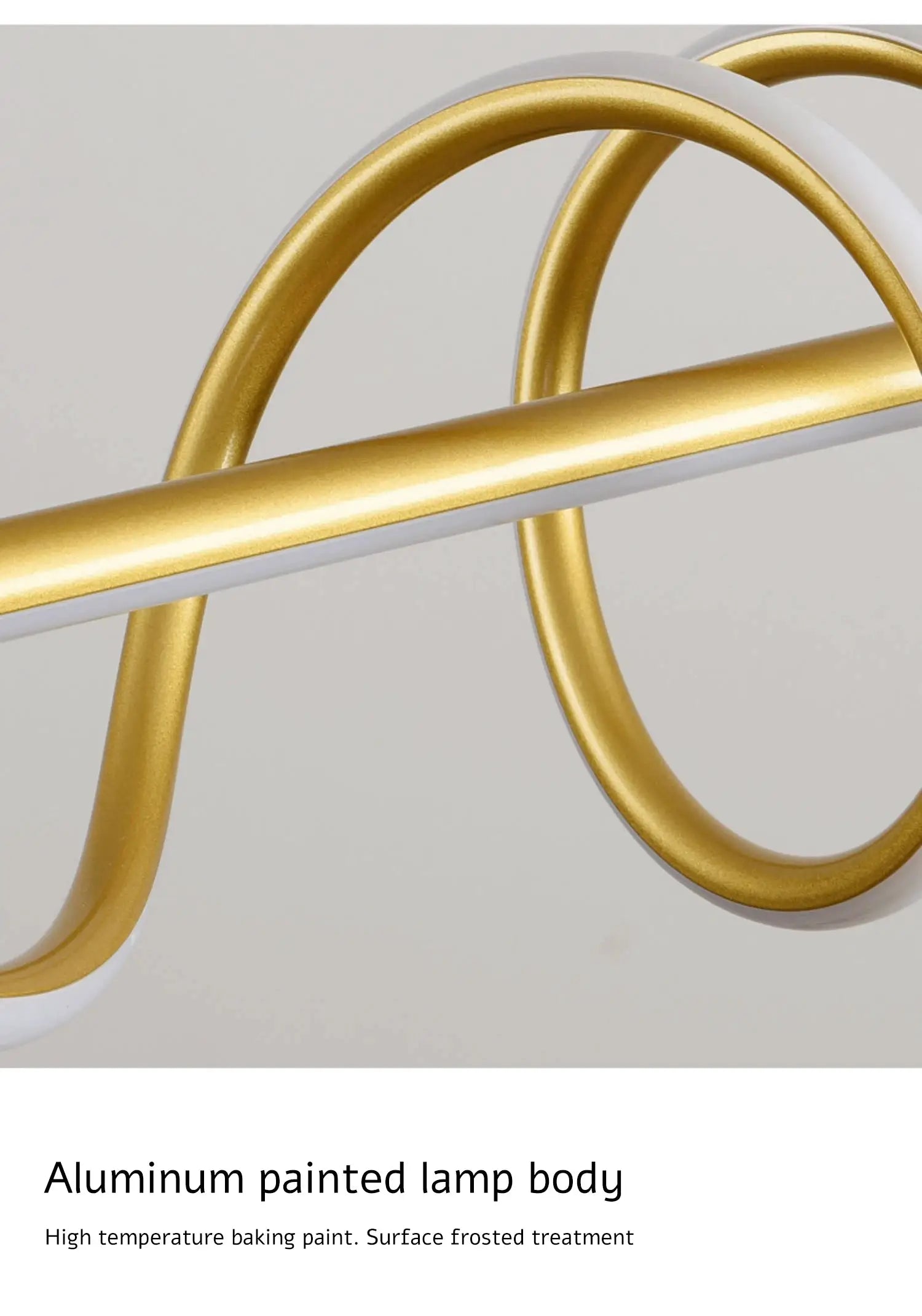 Simples Market modern LED pendant light with gold aluminum rings; minimalist dining/kitchen fixture.