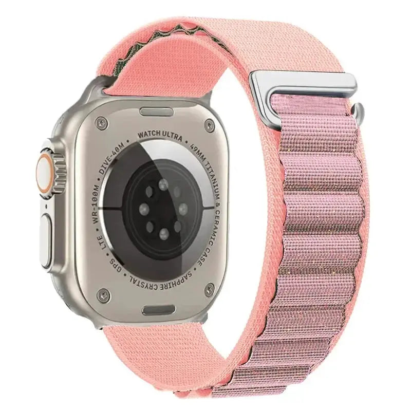 Alpine Loop Band for Apple Watch Ultra 49mm 11 10 9 8 7 46mm 42mm 45mm 41mm Nylon Wristband iWatch Series 6 5 4 SE 44 40mm Strap