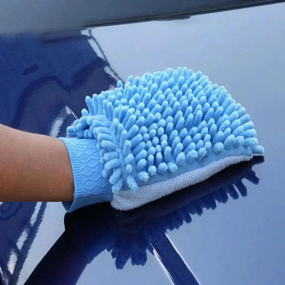 Chenille Coral Fleece Car Wash Gloves Washing Mitt For Auto Cleaning Dust Removal And Scratch Free Car Care