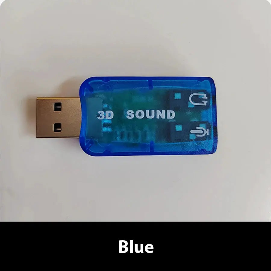 5.1 Channel USB External Sound Card Plug And Play USB Audio Interface For PC And Laptop