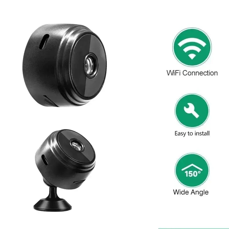 A9 Mini Surveillance Camera With WiFi 1080P HD Night Vision Camcorder For Home Security And Remote Monitoring