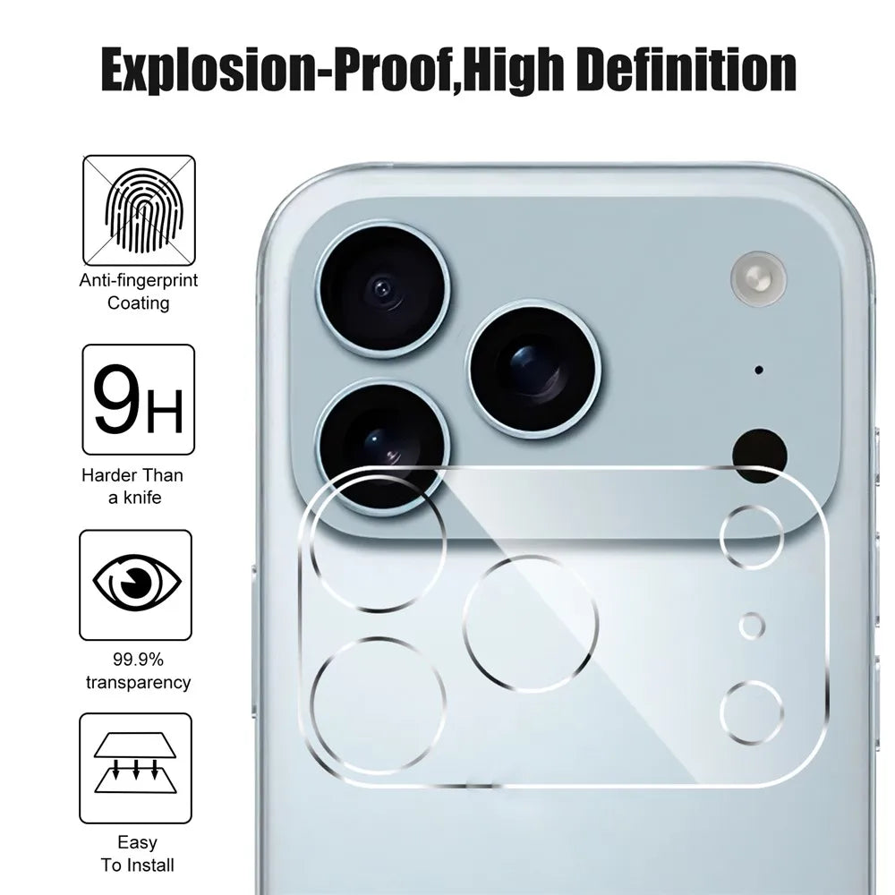 4Pcs Camera Lens Protector tempered glass for iPhone 17 Pro Max and Air 17/16/15/14 Pro/Max from Simples Market